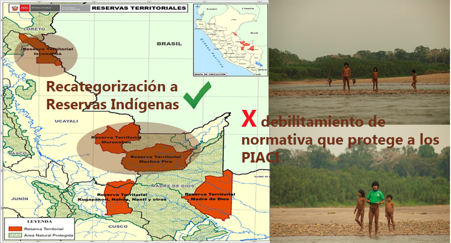 Reducen estándares de protección a pueblos indígenas más vulnerables del Perú