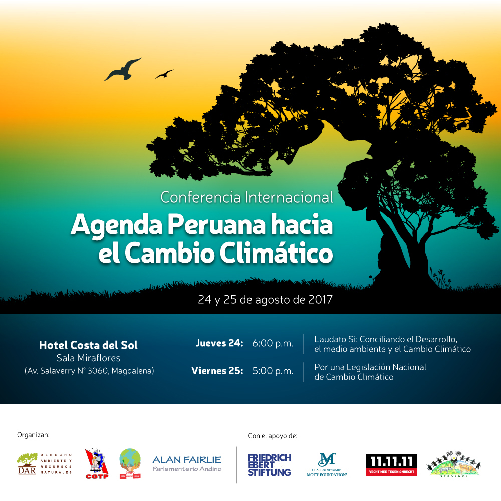 Conversarán sobre Agenda Climática del Perú