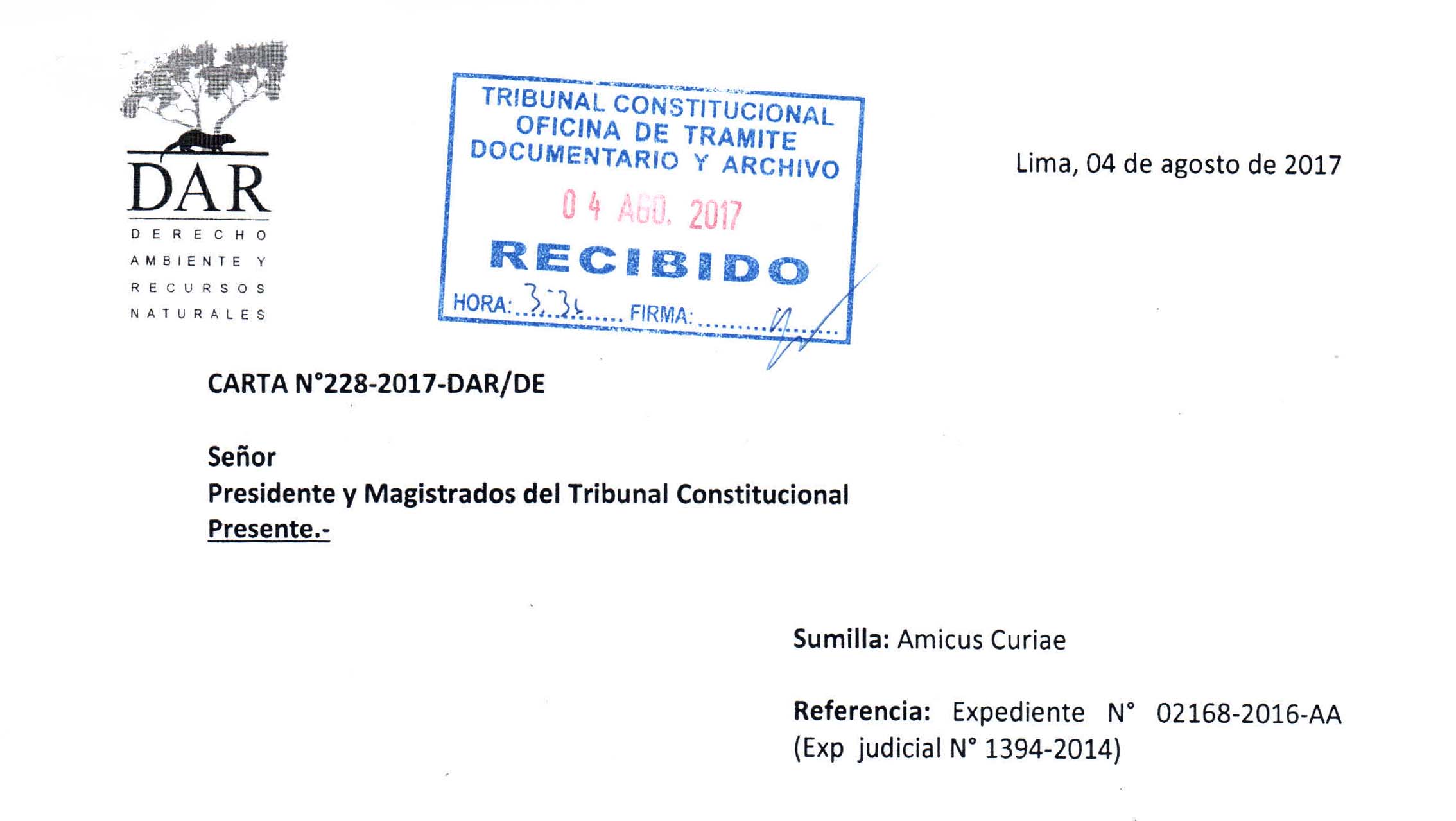Sociedad civil presenta Amicus Curiae a favor del Aporte por Regulación del OEFA