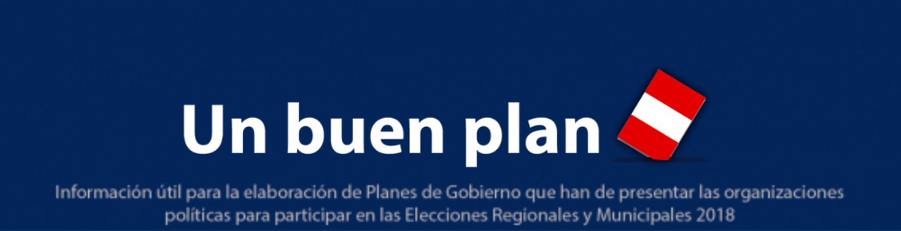 Lanzan plataforma para elaborar planes de gobierno regional y municipal