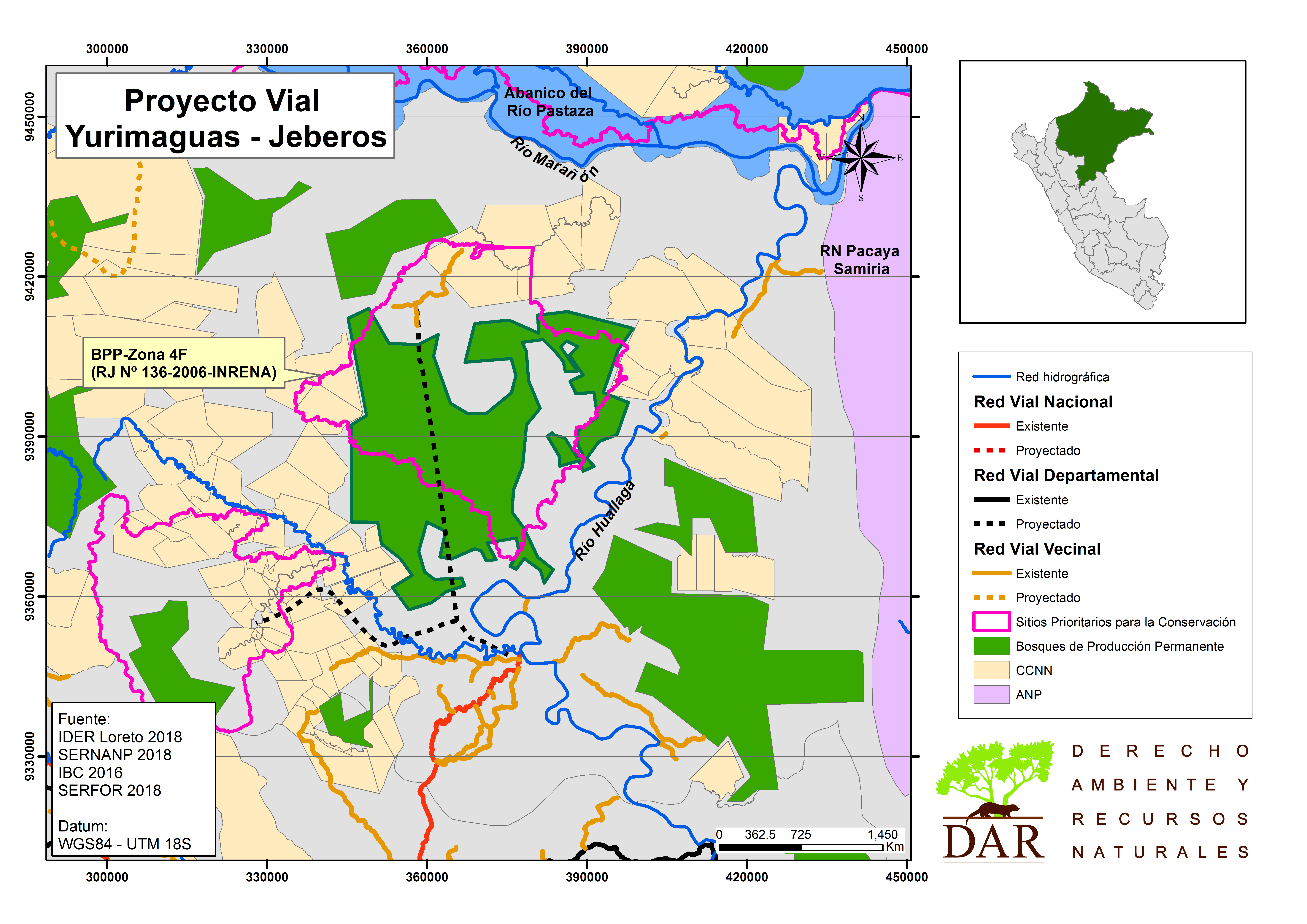 Yurimaguas-Jeberos: La carretera que atravesaría Bosque de Producción Permanente y Sitio Prioritario para la Conservación de Loreto