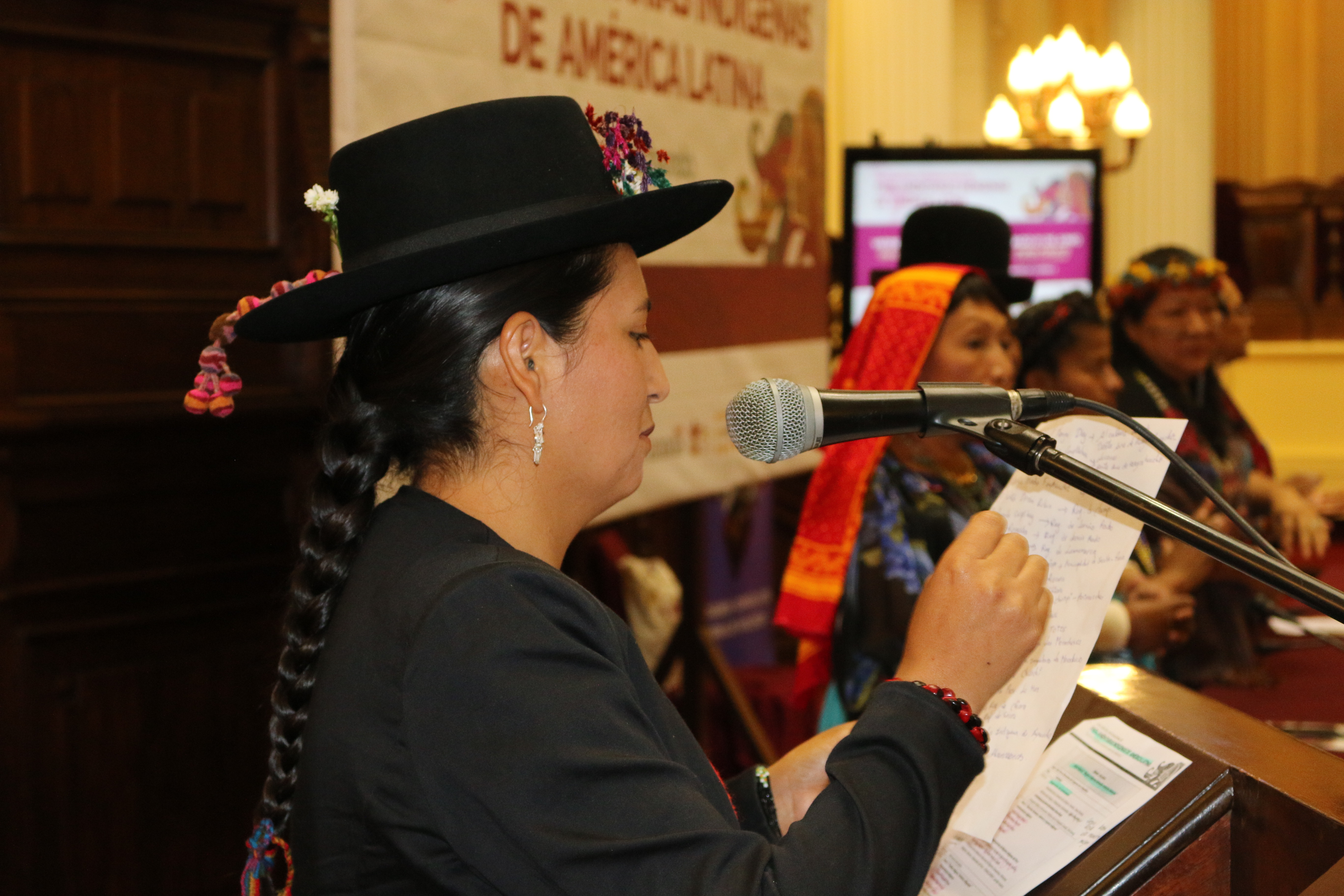 Parlamentarias indígenas de América Latina firmaron una alianza para el fortalecimiento de la participación política de las mujeres