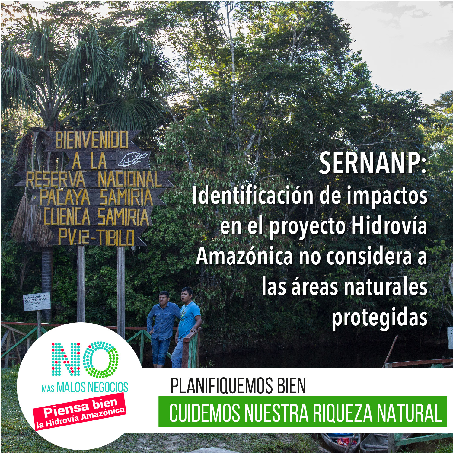 SERNANP: Identificación de impactos en el proyecto Hidrovía Amazónica no considera a las áreas naturales protegidas