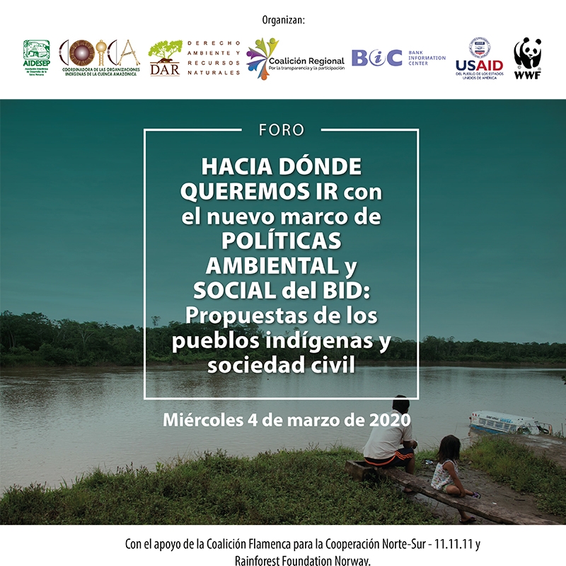 Civil society, Indigenous leaders and vulnerable populations present proposals for improving socio-environmental policies in IDB operations
