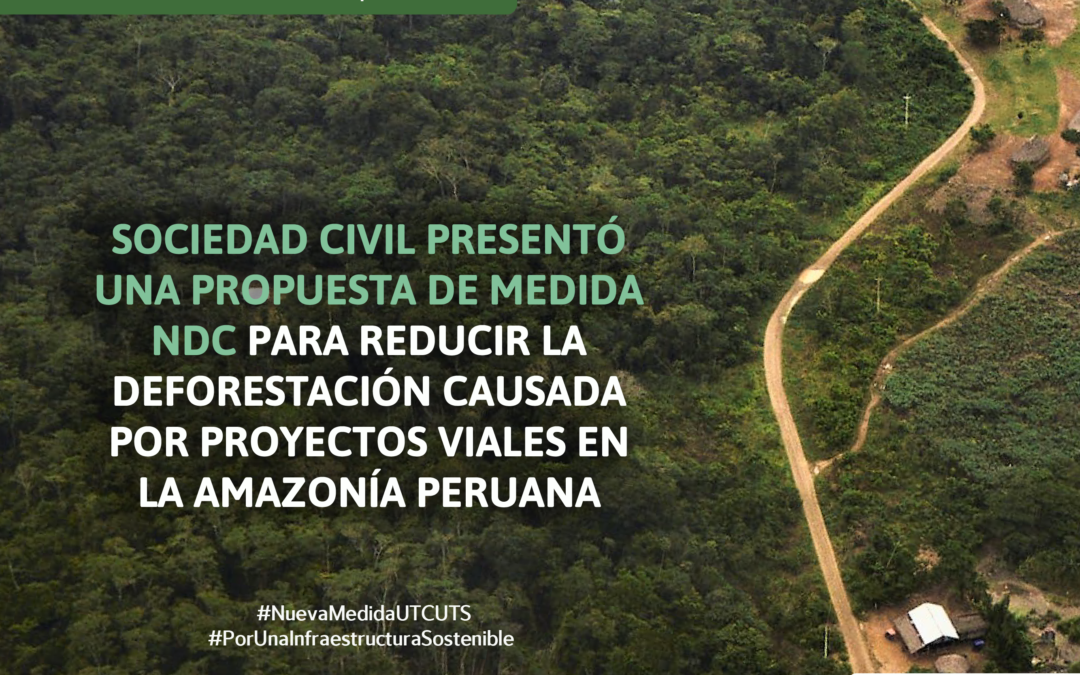 Sociedad civil presentó una propuesta de medida NDC para reducir la deforestación causada por proyectos viales en la Amazonía peruana