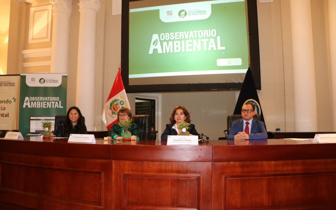 Presentación del aplicativo web del Observatorio de Justicia Ambiental del Poder Judicial del Perú