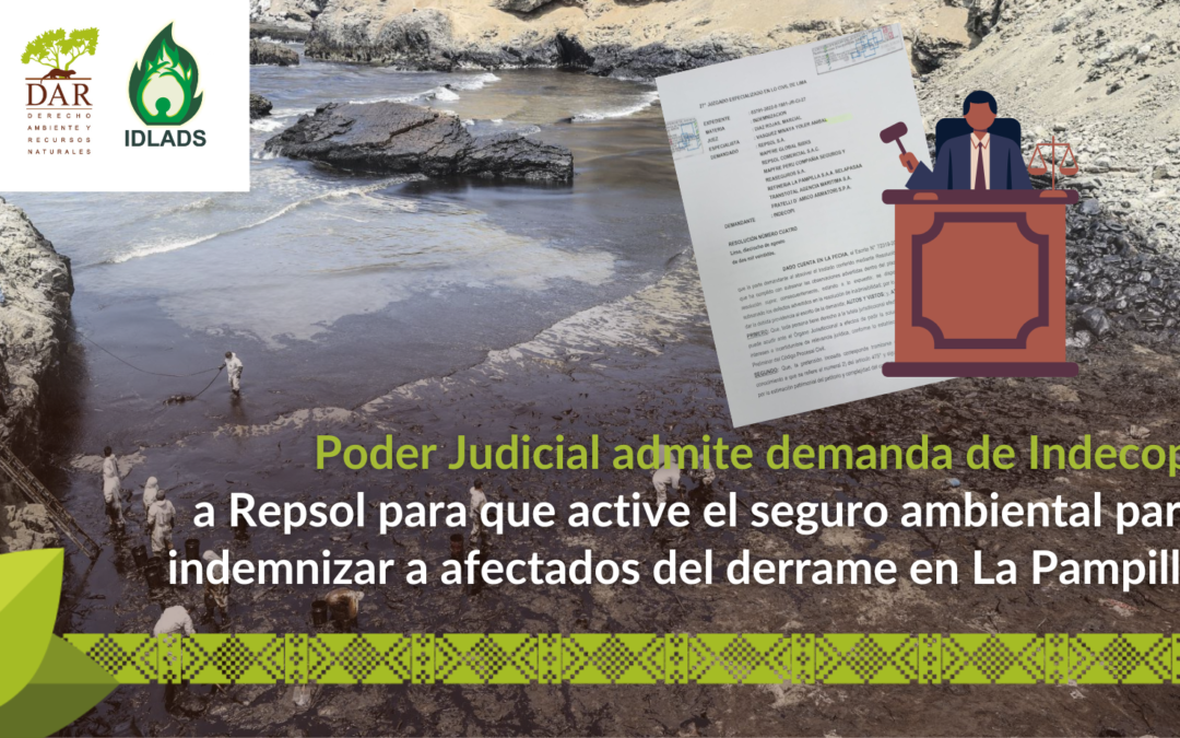 Poder Judicial admite demanda de Indecopi a Repsol para que active el seguro ambiental para indemnizar a afectados del derrame en La Pampilla