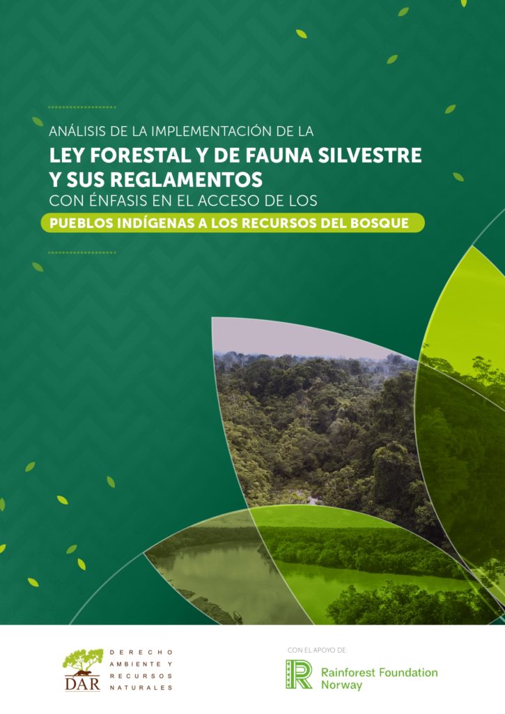 Análisis de la implementación de la Ley Forestal y de Fauna Silvestre y sus y sus reglamentos