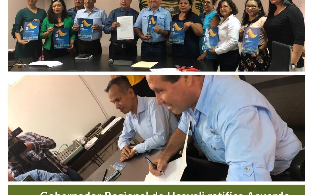 Gobernador Regional de Ucayali ratifica Acuerdo de Gobernabilidad, un desafío para un desarrollo integral y sostenible de Ucayali 2023-2026