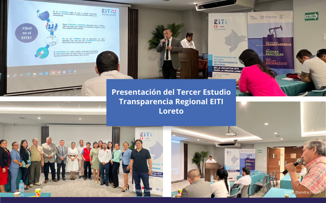 Presentan en Iquitos el Tercer Estudio de Transparencia Regional EITI