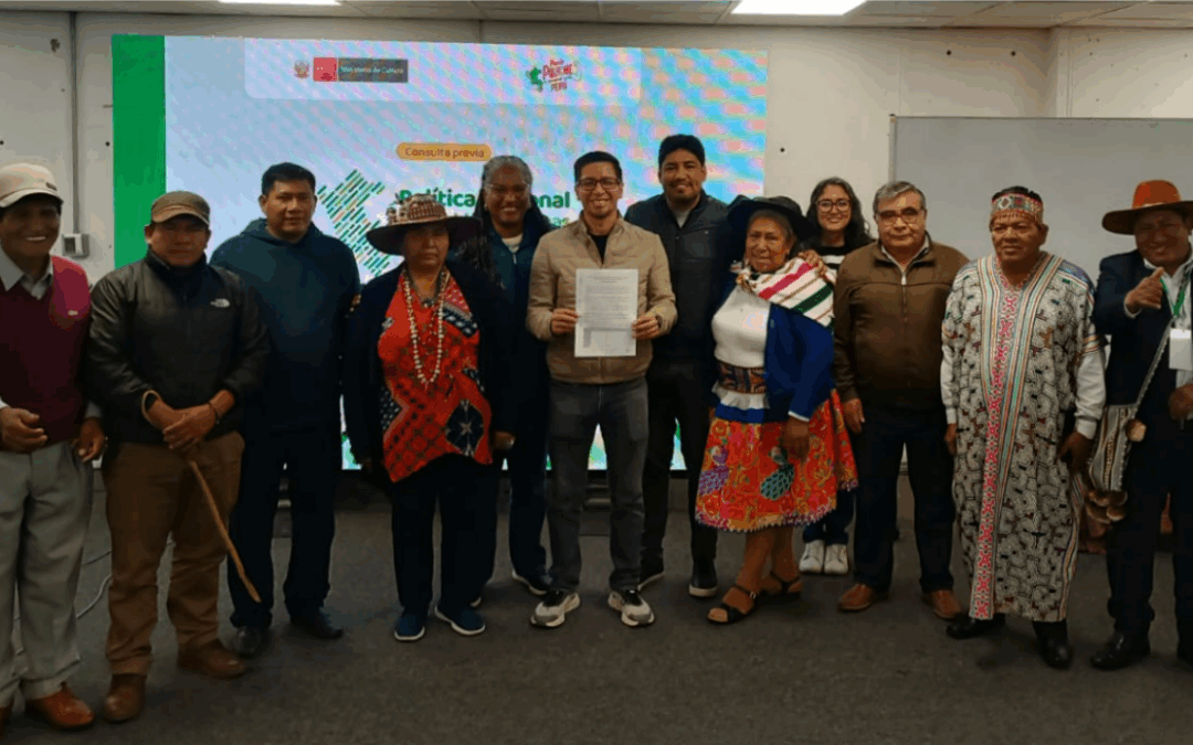 Culminó la etapa de evaluación interna de la Política Nacional de Pueblos indígenas u Originario al 2040 con participación de las ocho organizaciones indígenas nacionales
